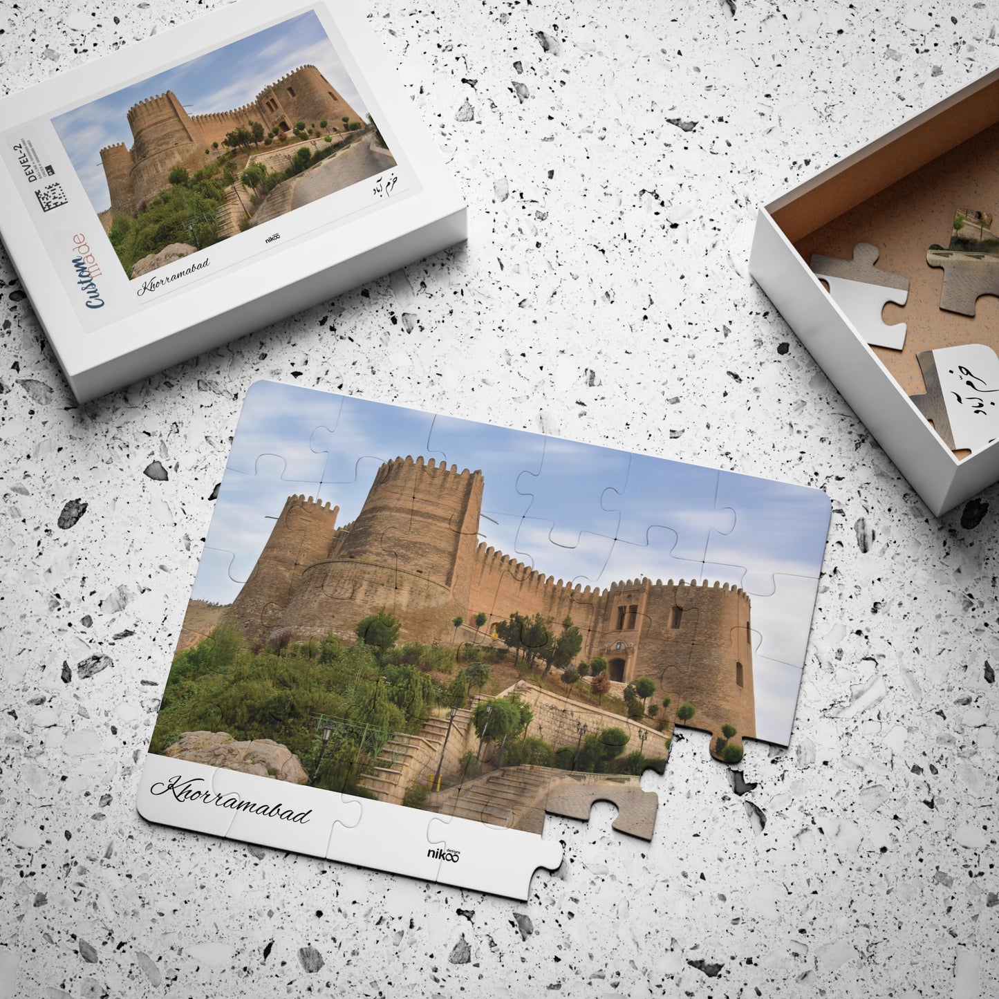 Children’s Jigsaw Puzzle Featuring Falak-ol-Aflak Castle – پازل کودک با تصویر قلعه فلک‌الافلاک خرم‌آباد لرستان