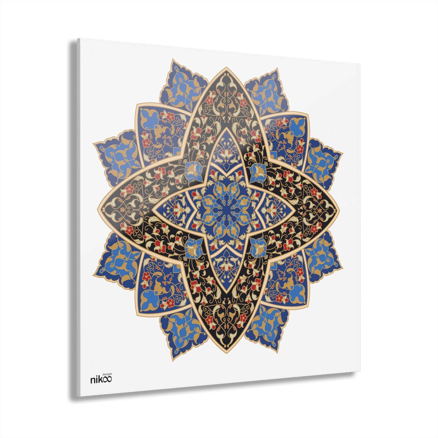 Acrylic Prints with Tazheeb: دیوارکوب پرینت اکریلیک با طرح تذهیب شمسه