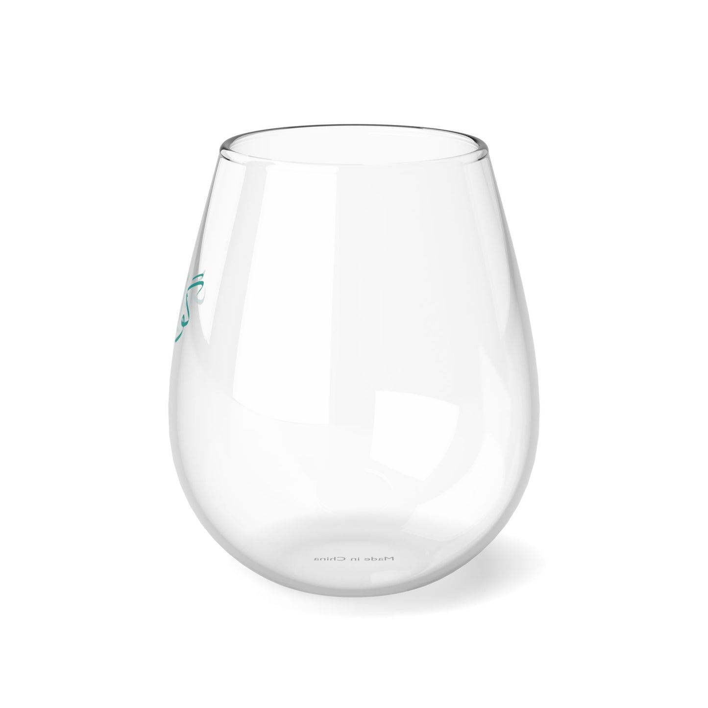 Stemless Glass with Farsi Text   – لیوان بدون دسته شیشه‌ای با متن فارسی گوارا باد