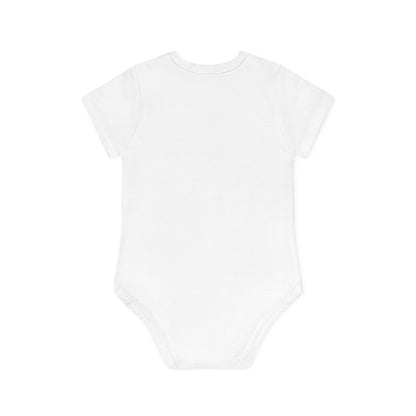 Baby Organic Short Sleeve Bodysuit, "My Uncle Loves Me" Design/ سرهمی آستین کوتاه نوزاد پنبه ارگانیک طرح محبوب دل خان دایی