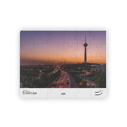 Children’s Jigsaw Puzzle Featuring Milad Tower in Tehran – پازل کودک با تصویر برج میلاد تهران