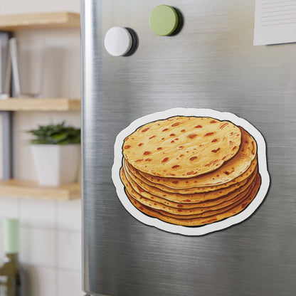 Kitchen Magnet with Image of Fresh Sangak Bread – مگنت یخچال با تصویر نان سنگک