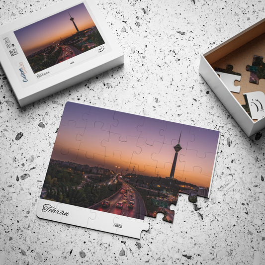 Children’s Jigsaw Puzzle Featuring Milad Tower in Tehran – پازل کودک با تصویر برج میلاد تهران