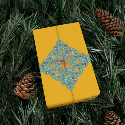 Gift Wrap Paper with Shamse design: کاغذ کادو با طرح شمسه