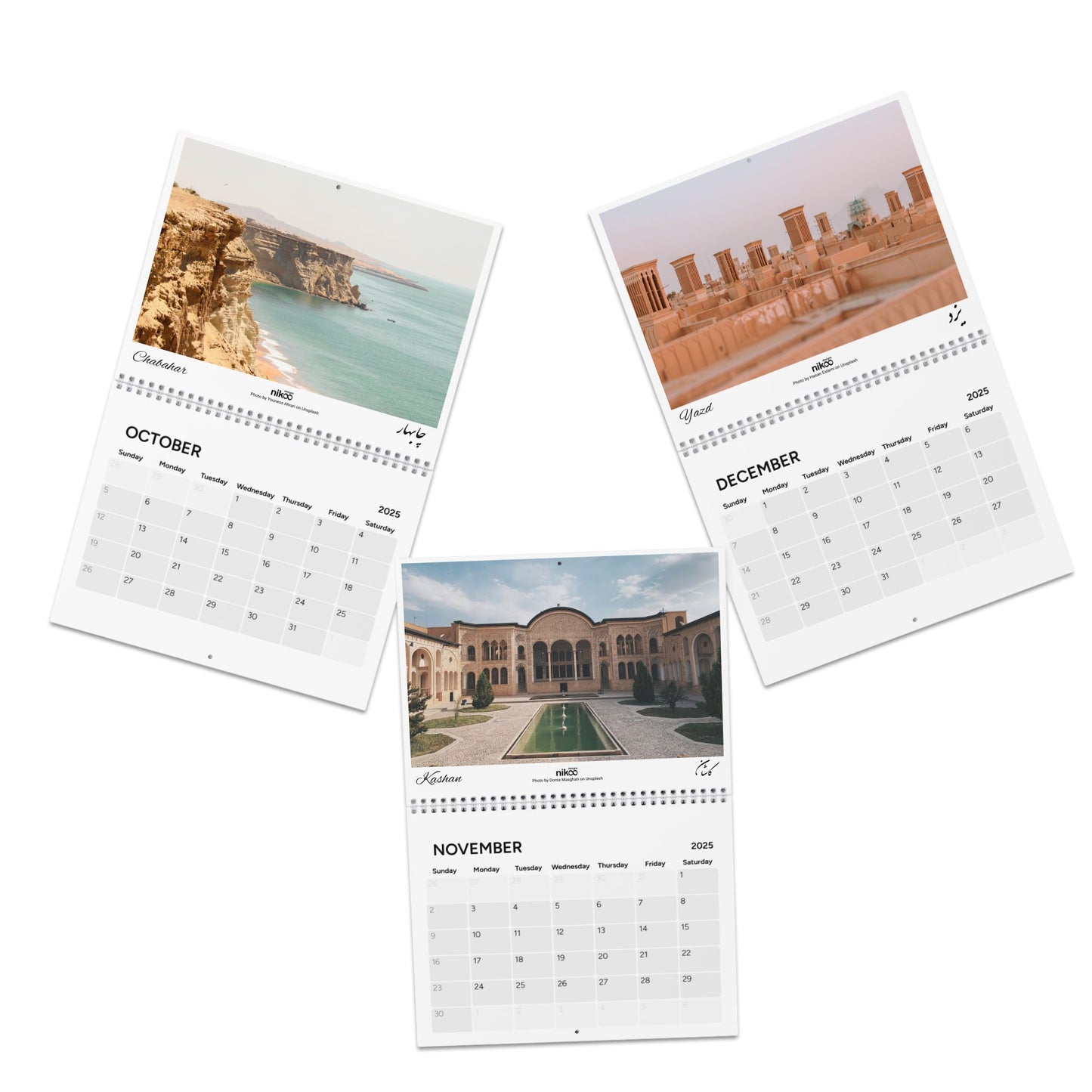 Calendar (2025):‌تقویم با تصاویر ایران