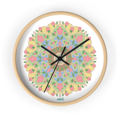 Wall Clock with Shamse design: ساعت دیواری با طرح شمسه