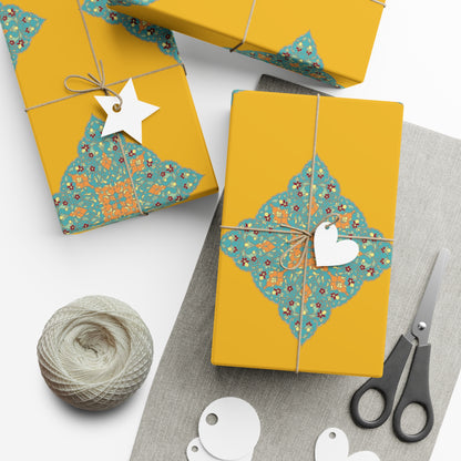 Gift Wrap Paper with Shamse design: کاغذ کادو با طرح شمسه