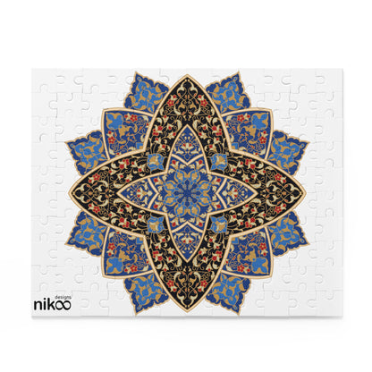 Jigsaw puzzle with Tazheeb: پازل چیدمانی با طرح تذهیب