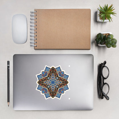 Stickers with Tazheeb design: برچسب بزرگ با طرح تذهیب شمسه